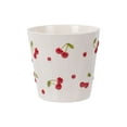 thumbnail image 1 of Mainstays 6.25" x 6.25" x 6" Round Cream and Red Ceramic Cherry Planter, 1 of 8