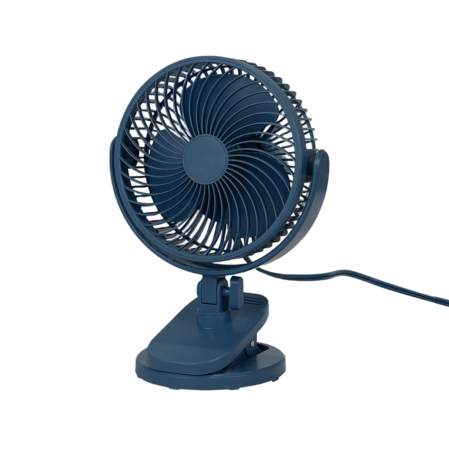 Mainstays 6" 2-speed Personal Desktop and Clip Fan, Adjustable rotates 360°, Washed Indigo, Model#FN1868NWI, New 2026 Model