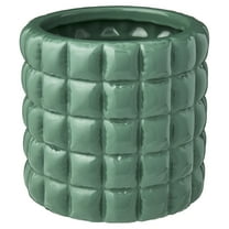 Mainstays Nova 6.25" x 6.25" x 6" Round Green Ceramic Planter