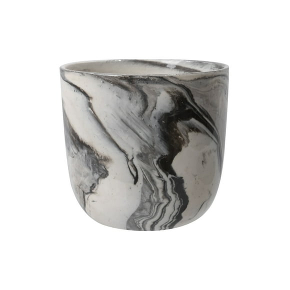 Mainstays Ceramic Planter Paxton 6 inch Black
