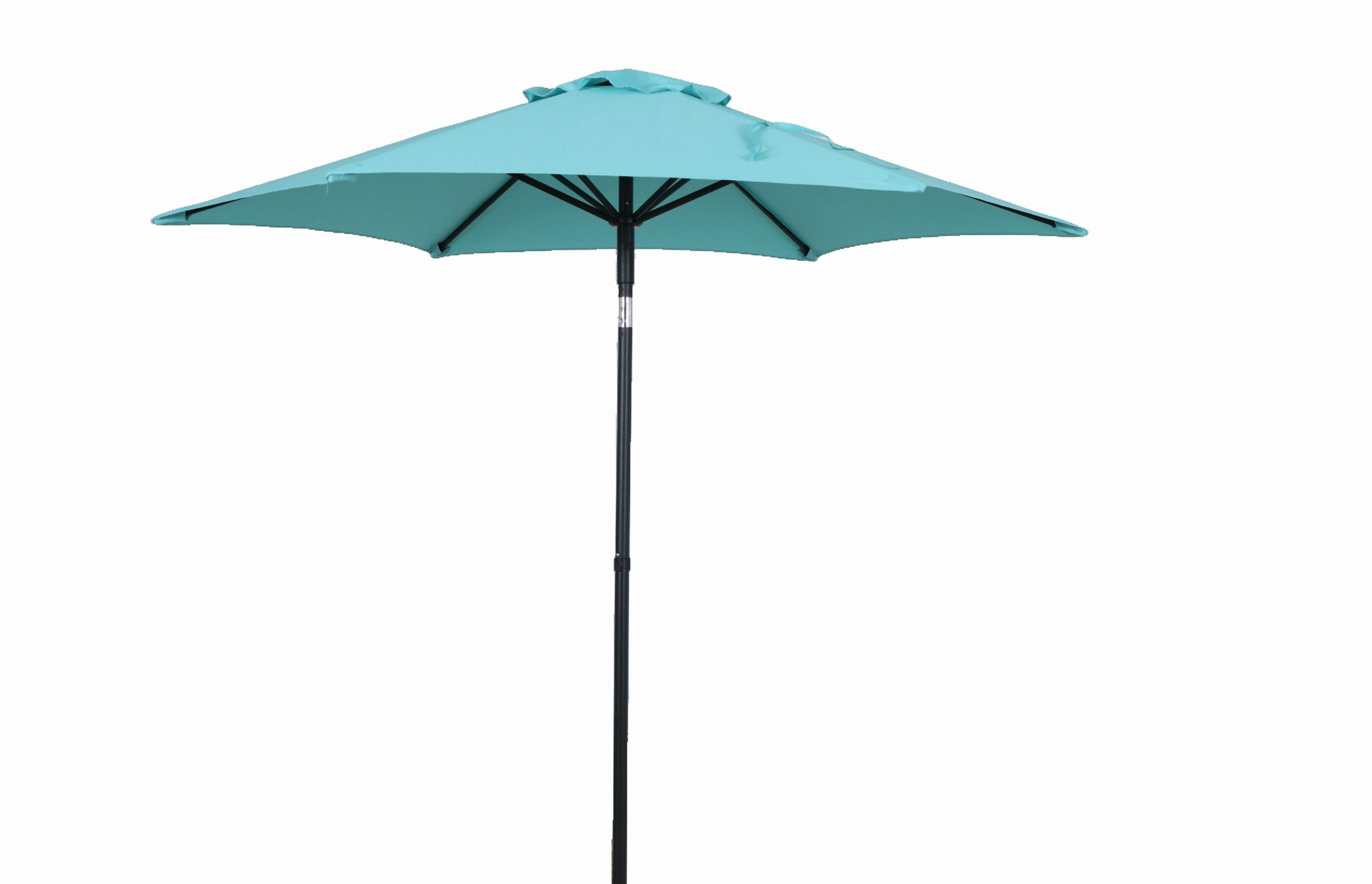 Mainstays Outdoor 7.5' Aqua Round Market Patio Umbrella, Push-up, 3-Angle Tilt