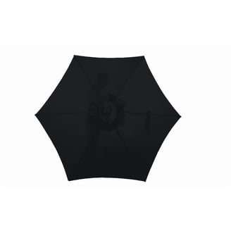 7 1 2 ft patio umbrellas MyUmbrellaShop 7.5 Ft. Wood Market Umbrella with Natural White Cover