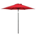 thumbnail image 1 of Mainstays Outdoor 7.5' Red Round Market Patio Umbrella, Push-up, 3-Angle Tilt, 1 of 6