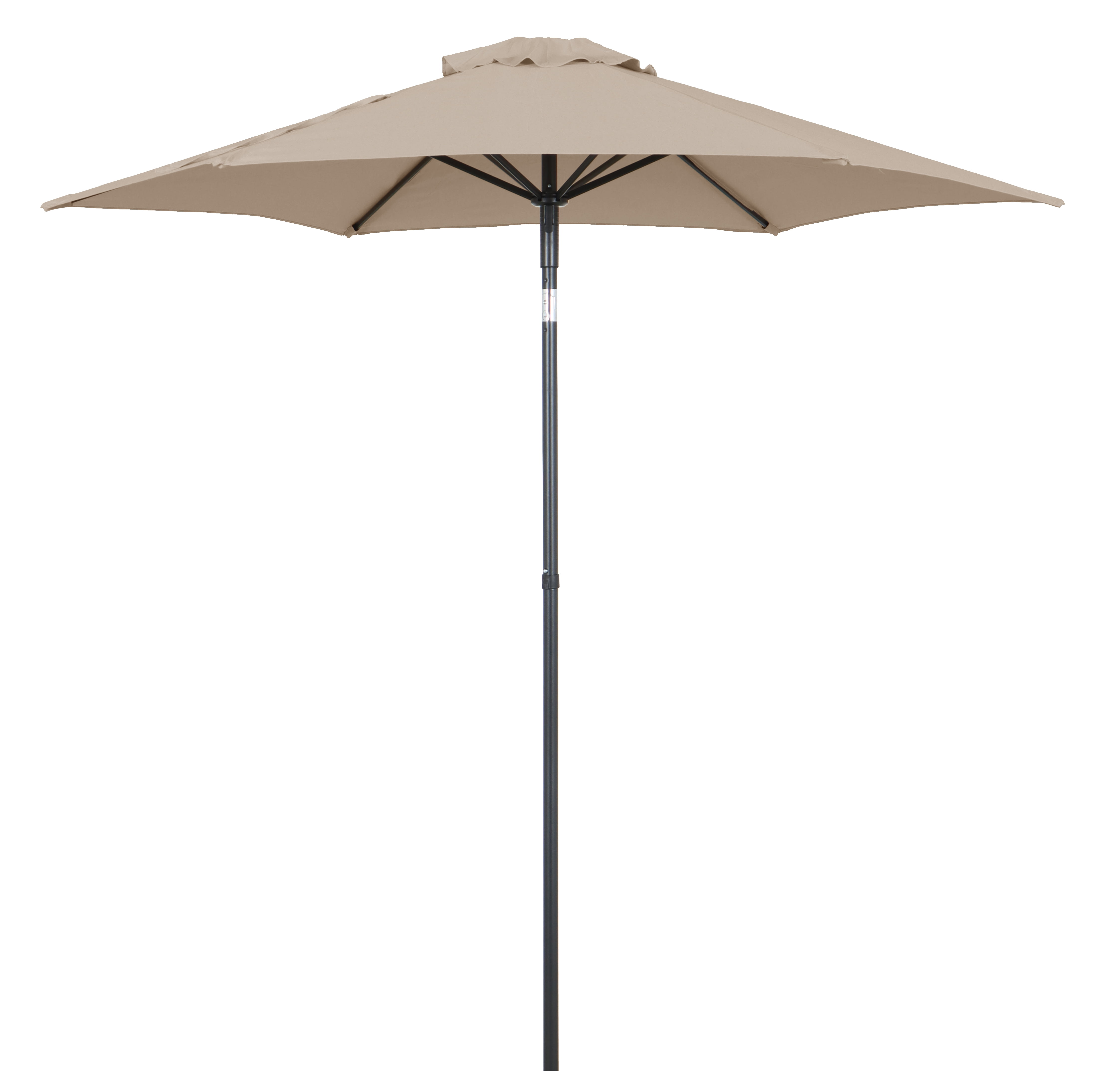 Mainstays Outdoor 7.5' Tan Market Patio Umbrella with Push-Up, 3-Angle Tilt