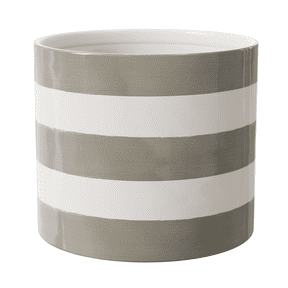 Mainstays Andrew 7.8" x 7.8" x 6.9" Round Birch Gray and Vanilla Dream Ceramic Planter