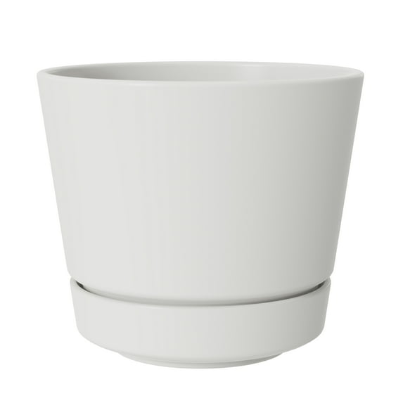 Mainstays Core 8.6" x 8.6" x 7.6" Round Vanilla Dream Plastic Planter