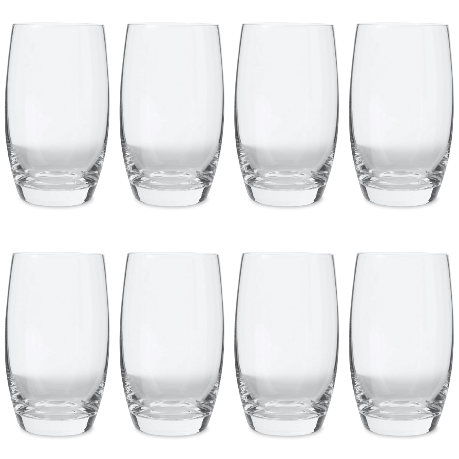 Mainstays Louisa Glass Drinkware Set, Set of 8, Clear