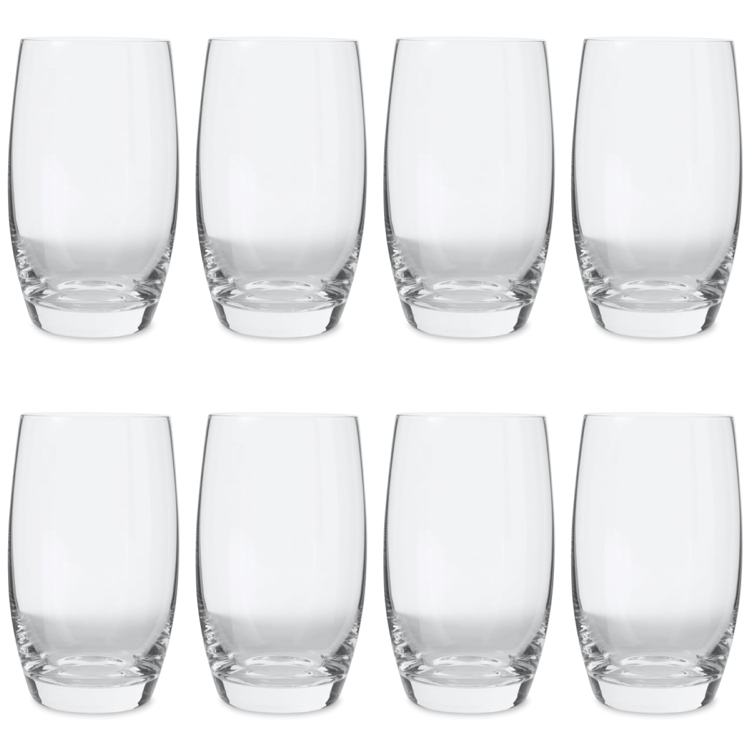 Mainstays Louisa Glass Drinkware Set, Set of 8, Clear