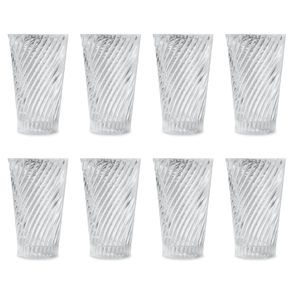 Mainstays Rosie Glass Drinkware Set, 16 Ounce,Set of 8