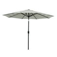 thumbnail interactive-video image 1 of Mainstays 9ft Tan Cabana Stripe Market Patio Umbrella, Crank Lift, 3-Angle Tilt, 1 of 7