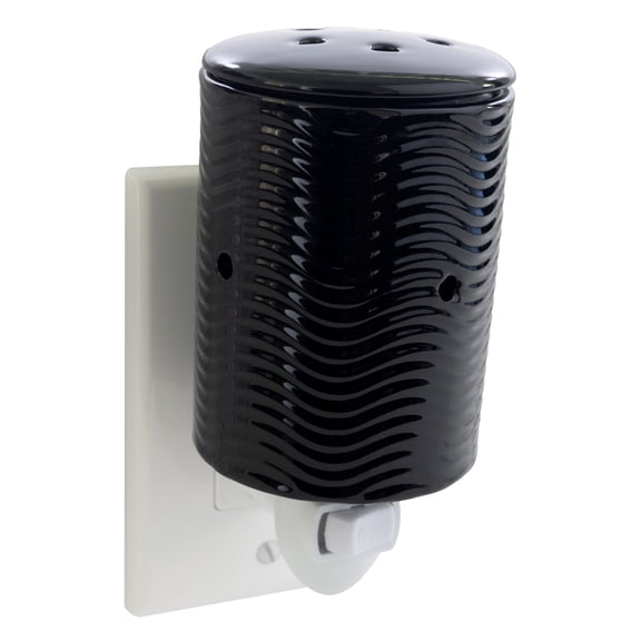 Mainstays Black Iridescent Waves Plug-in Wax Melt Warmer