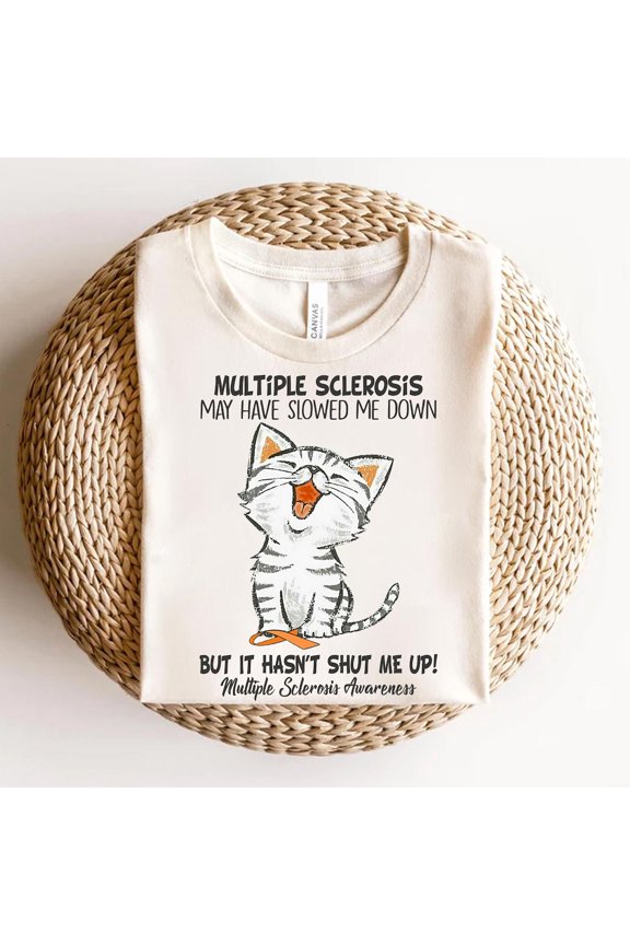 MS Awareness Shirt: Cat Warrior Tee - Support Gift TSHIRT All Size S-5XL