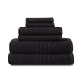 thumbnail image 1 of Mainstays Basics Black 6-Piece Towel Set, 2 Bath Towels, 2 Hand Towels, 2 Washcloths, 1 of 6