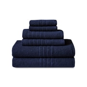 Mainstays Basics 6-Piece Navy Towel Set - Bath, Hand, Washcloth