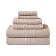 thumbnail image 1 of Mainstays Basics 6-Piece Tan Bath, Hand and Washcloth Set, 1 of 6