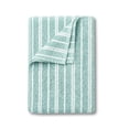 thumbnail image 1 of Mainstays Basic Striped Bath Towel, Soft 100% Cotton and Highly Absorbent Bath Towel, Aqua, 1 of 5