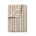 thumbnail image 1 of Mainstays Basic Striped Bath Towel, Soft 100% Cotton and Highly Absorbent Bath Towel, Tan, 1 of 5