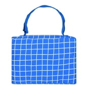 Mainstays Beach Blanket, Sand and Water Resistant, 79" x 59", Blue Grid