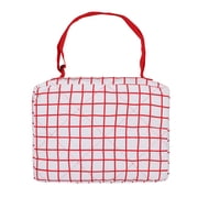 Mainstays Beach Blanket, Sand and Water Resistant, 79" x 59", Red Grid
