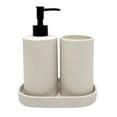 thumbnail image 1 of Mainstays By Becky G. & Alejandra 3-Piece Bath Accessory Set, White, 1 of 13