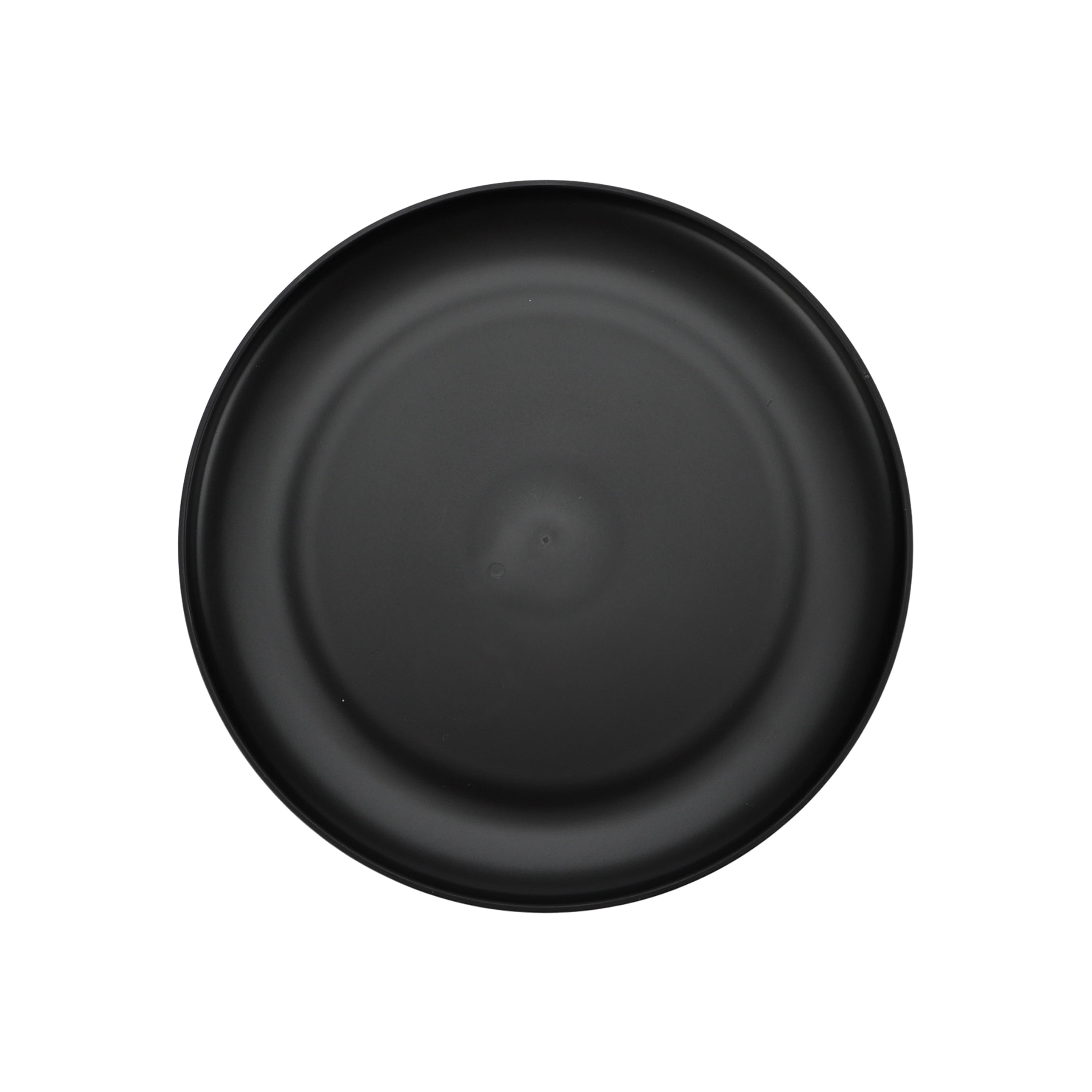 Mainstays 10.5 in Round Plastic Plate, Black