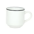 thumbnail image 1 of Mainstays 11oz Black Rim Stoneware Single Mug, 1 of 5