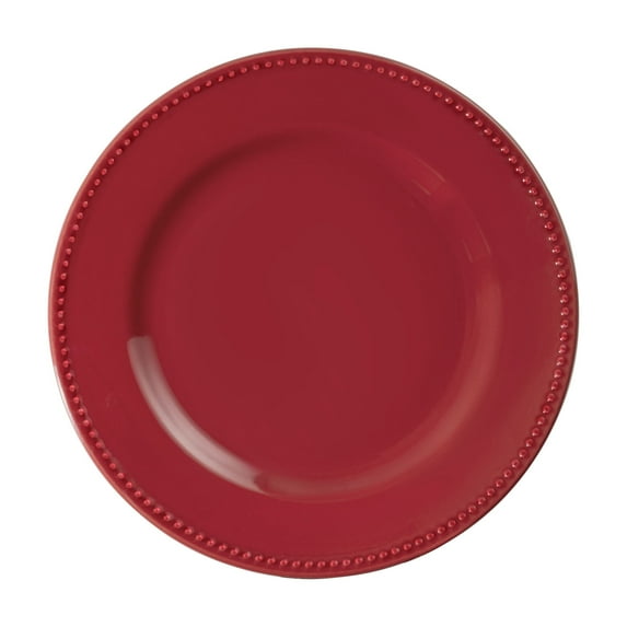 Mainstays 8in Brynn Red Stoneware Salad Plate