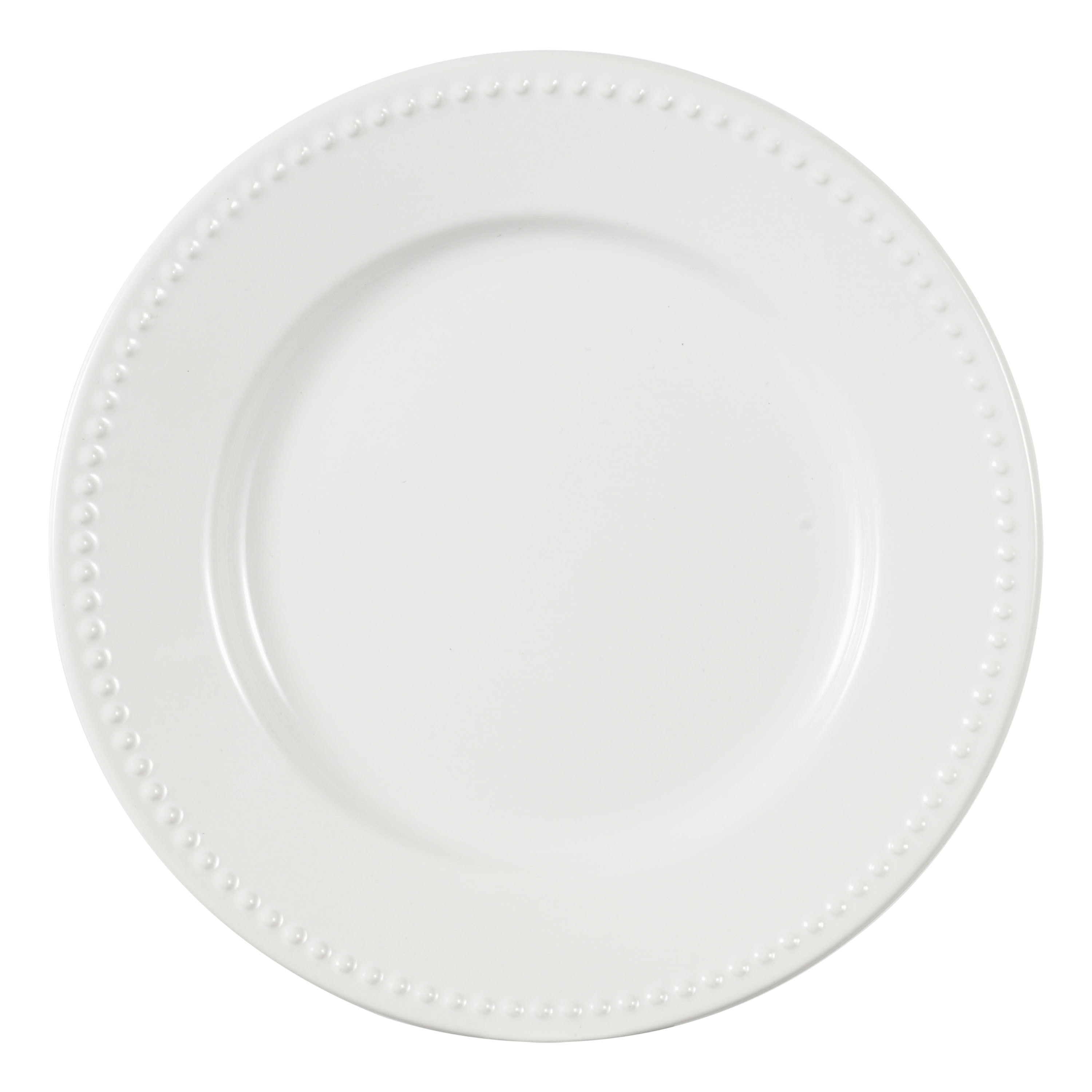Mainstays 8in Brynn White Stoneware Salad Plate