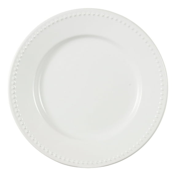 Mainstays 8in Brynn White Stoneware Salad Plate