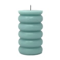 thumbnail image 1 of Mainstays Single Wick 3" x 5" Bubble Pillar Candle, Unscented, Green, 1 of 7
