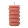 thumbnail image 1 of Mainstays Single Wick 3" x 5" Bubble Pillar Candle, Unscented, Pink, 1 of 7