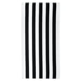 thumbnail image 1 of Mainstays Cabana Stripe Cotton Blend Beach Towel, 58" x 28", Black, 1 of 4