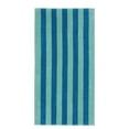 thumbnail image 1 of Mainstays Cabana Stripe Cotton Blend Beach Towel, 58" x 28", Teal & Green, 1 of 4