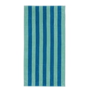 Mainstays Cabana Stripe Cotton Blend Beach Towel, 58 in x 28 in, Teal &amp; Green deal from Walmart