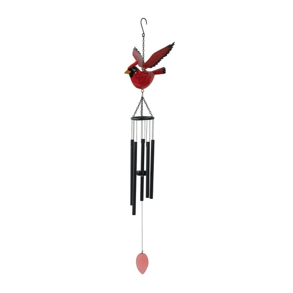 Mainstays Metal Cardinal Outdoor Wind Chime, Weather-Resistant