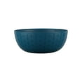 thumbnail image 1 of Mainstays - Navy Round Plastic Cereal Bowl, Interwoven Braided Etched, 38-Ounce, 1 of 6