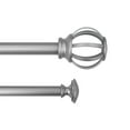 thumbnail image 1 of Mainstays Double Metal Cage Curtain Rod, 5/8 in. & 3/4 in., 25-84 in., Satin Nickel, 1 of 7