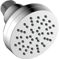 thumbnail image 1 of Mainstays Single Setting Shower Head in Chrome with Rub-clean Nozzles, 1 of 8