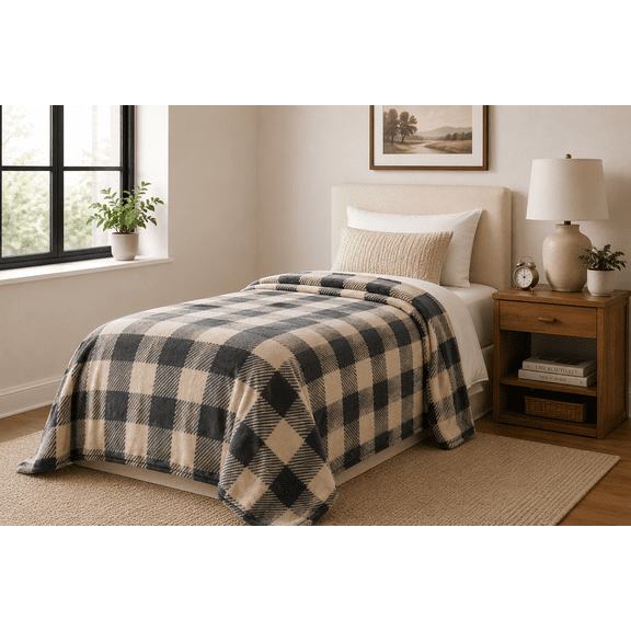 Mainstays Blanket Check Twin