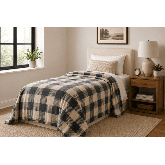 Mainstays Blanket Check Twin