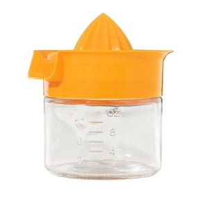 Mainstays 10 Ounce Top Glass and PlasticCitrus Juicer Orange