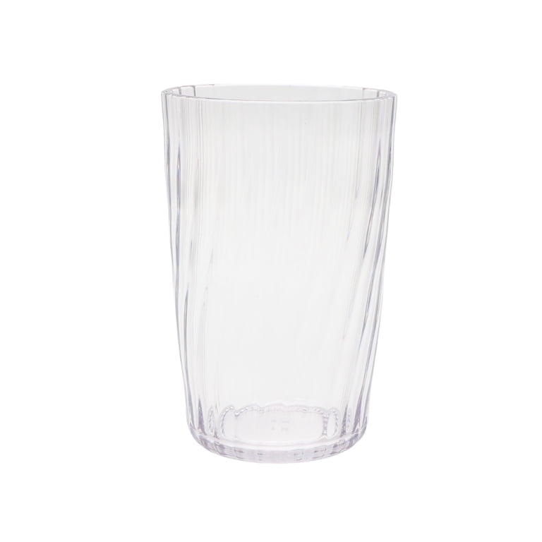 Mainstays 20-Ounce Acrylic Tall Embossed Swirl Tumbler, Clear, Dishwasher  Safe - Walmart.com