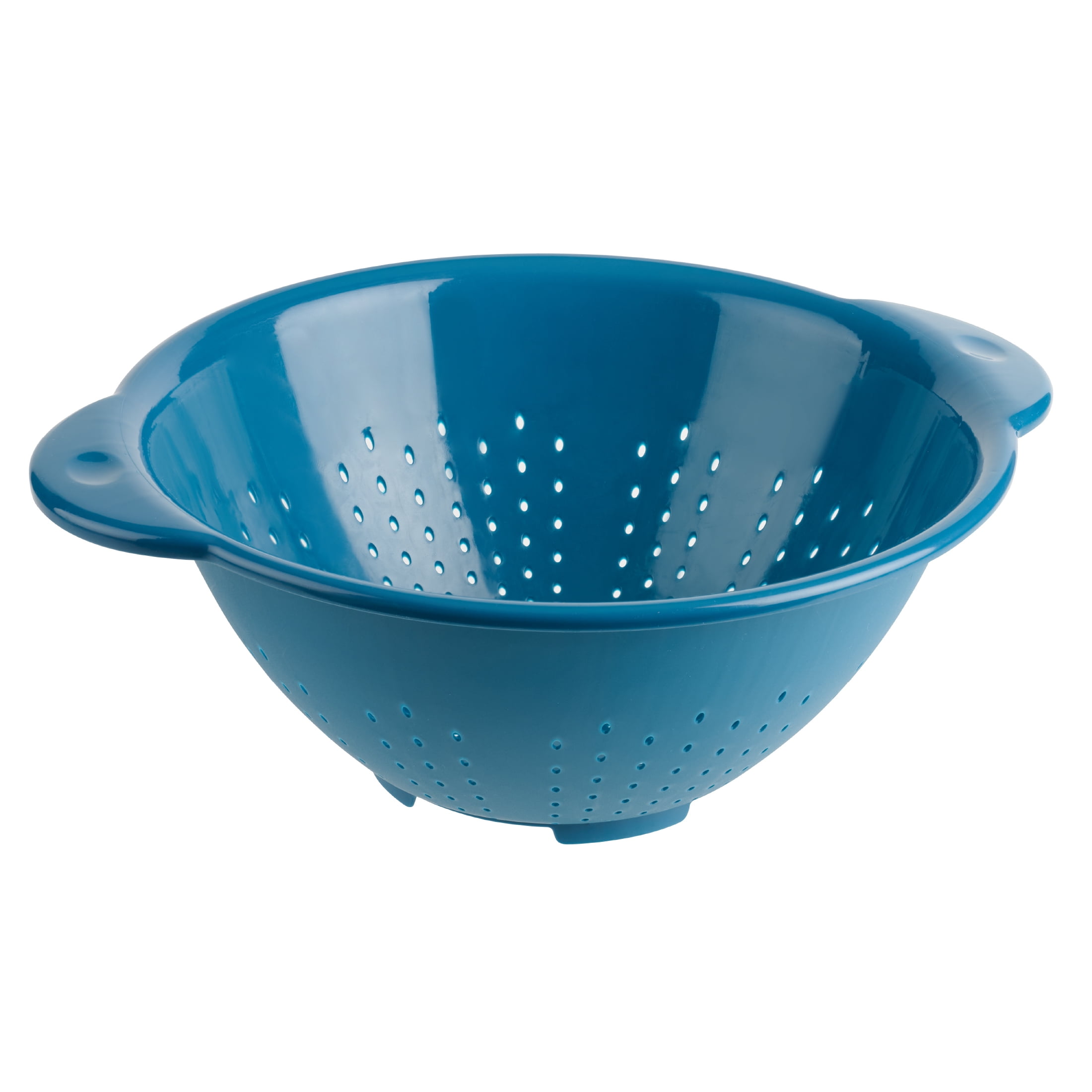 Mainstays 4-Quart Colander - Durable, Easy Grip Design For Everyday Kitchen Use, Blue
