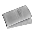 thumbnail image 1 of Mainstays 100% Cotton Dreamy Soft 2‑Pack 220 Thread Count Brushed and Washed Sateen Cotton Standard Pillowcases, Soft Silver, 1 of 7