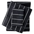thumbnail image 1 of Mainstays 3-Piece 220 Thread Count Grey Stripe 100% Peached Cotton Dreamy Soft Bed Sheet Set, Twin/Twin XL, 1 of 7