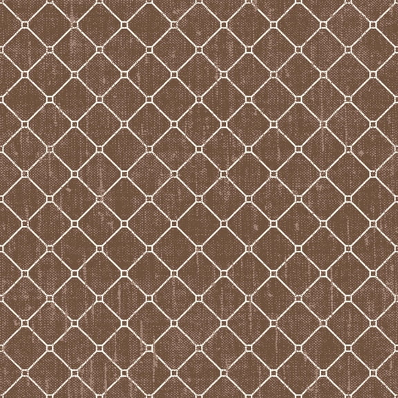 Mainstays 2 Yard Cut 100% Cotton Duck Printed Fabric, Geo Mesh Design, Warn Brownie, Home Dcor Projects, Quilting, Crafting & Sewing, Soft, Comfortable Feel