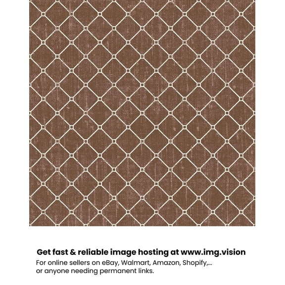 MS CTN DUCK FC 2YD GEO MESH WARM BROWNIE
