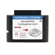 Master System Adapter & 1000 Games Cartridge,Play Retro 8-Bit Games on Genesis,SEGA Mega Drive Compatible,Classic Gaming Bundle MS Cartridge Converter