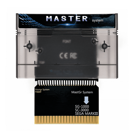 SMS2SG1000 Adapter & 1000 Games Cartridge,Play Master System on Sega MARK III/SG-1000,Japanese Sega Console Retro Gaming(MS Cartridge+JP Cartridge Adapter+4G)