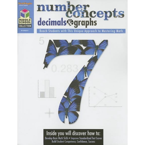 MS Collection Math Middle School Collection: Math Reproducible Number Concepts, Decimals, & Graphs, (Paperback)